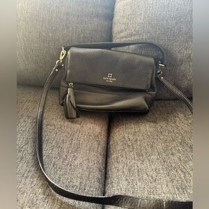 Kate Spade Black Leather Crossbody Bag